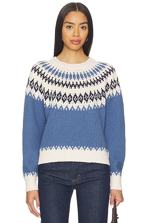Chunky Fair Isle Crew Sweater Autumn Cashmere