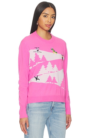 Autumn Cashmere Snowscape Sweater in Pink