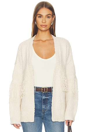 Fringe Oversized Cardigan Autumn Cashmere