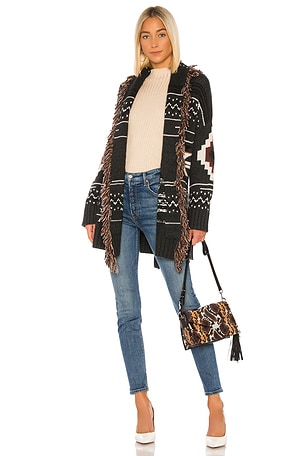 Fringe Belted Jacket Autumn Cashmere