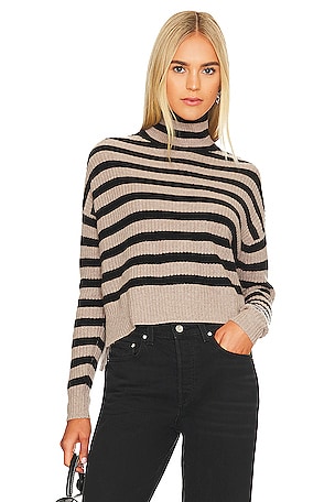 Striped Turtleneck Sweater Autumn Cashmere