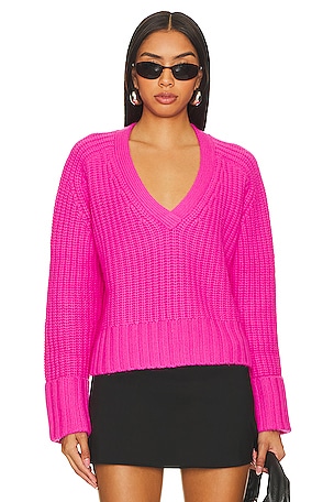 Chunky V-neck Sweater Autumn Cashmere