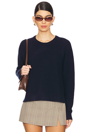 Links Stitch Raglan Shirttail Crew Autumn Cashmere