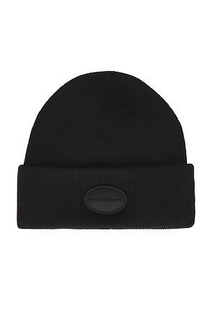 Ribbed Beanie With Domed Logo Patch Alexander Wang