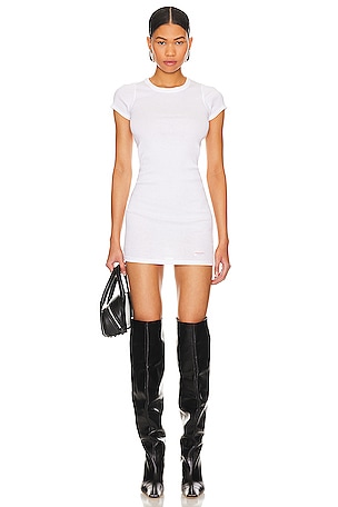 VESTIDO DE MANGA CORTA CON CUELLO REDONDOAlexander Wang$70