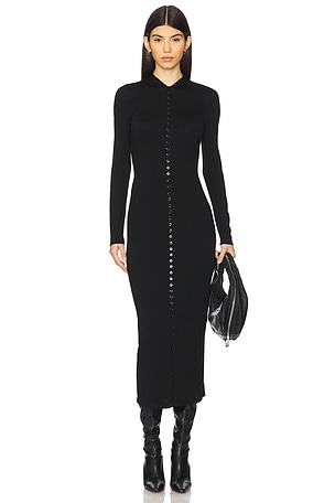 High Neck Button Up Dress Alexander Wang