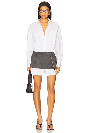 Pre-styled Shirt Dress With Chain Alexander Wang