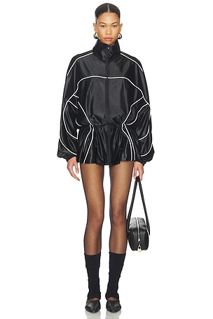 Parka Dress With Reflective Piping Alexander Wang