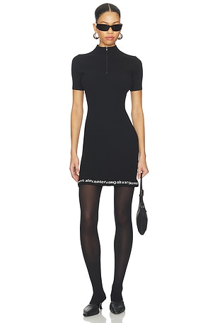 Logo Ribbed Dress Alexander Wang