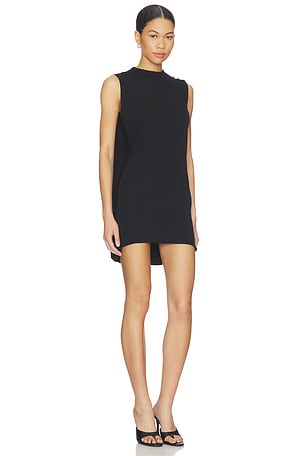 Fitted Mini Dress With Drape Back Alexander Wang