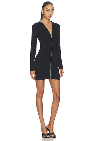 Alexander Wang Continuous Zipper Mini Dress in Black