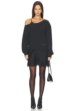 Pre-styled Slip Dress With Cut Neckline Sweater Alexander Wang