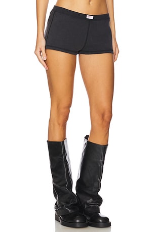 Alexander Wang Waffle Shorts in Black