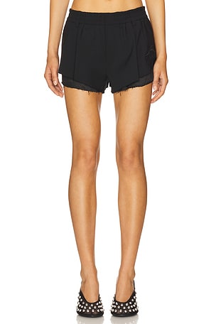 Sartorial Short With Logo Embroidery Alexander Wang