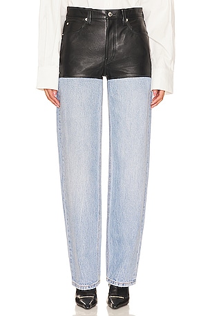 Leather Stacked Hem Alexander Wang