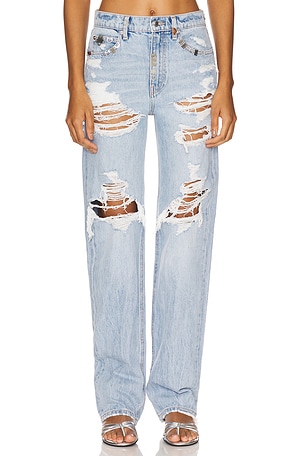 Distressed Ez Mid Rise Jean Alexander Wang