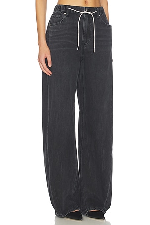 Alexander Wang Balloon Jogger Jeans With Crystal Drawcord in Black