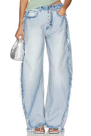 Inverted Blow Up Jean With Emboss Logo Alexander Wang