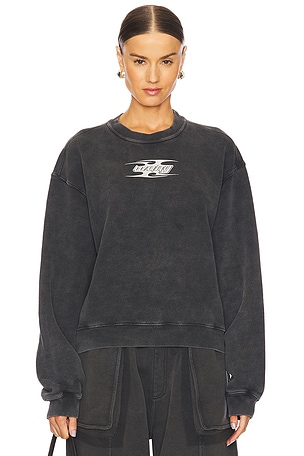 Crew Neck Sweatshirt With Blade Logo Alexander Wang