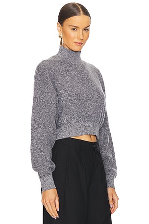 Alexander Wang Long Sleeve Turtleneck Pullover in Grey