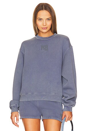 その他 Alexander Wang ESSENTIAL TERRY CREW SWEATSHIRT W/ PUFF Alexander Wang Essential Terry Crew Sweatshirt W/ Puff Paint