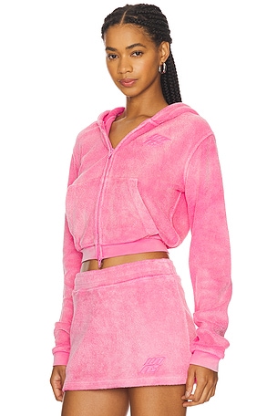 Alexander Wang Shrunken Zip-up in Pink