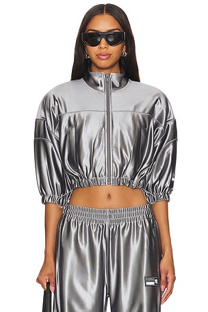 Cropped Track Jacket With Piping Alexander Wang