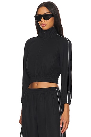 Cropped Track Jacket With Logo Webbing Tape Alexander Wang