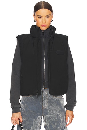 Puffer Vest With Dome Silicone Patch Alexander Wang