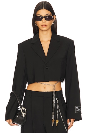Cropped Blazer With Chain Alexander Wang