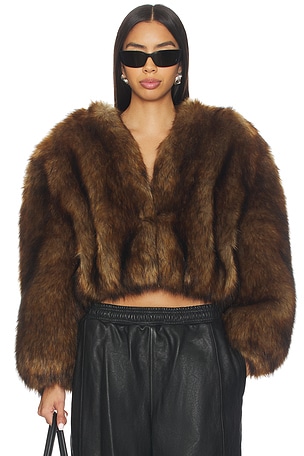 Faux Fur Cropped Jacket Alexander Wang