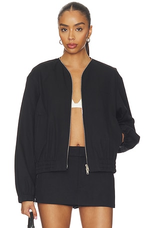 Coaches Jacket With Continuous Loop Zipper Alexander Wang