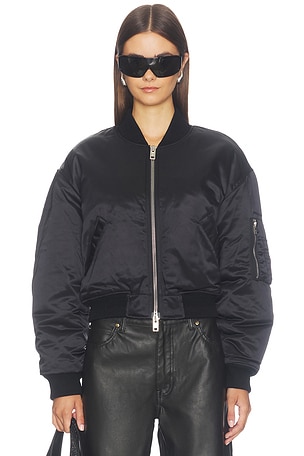 Bomber Jacket with Faux Fur Lining Alexander Wang