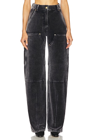 High Waisted Pant With Panel Detail Alexander Wang