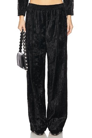 Alexander Wang Track Pant With Logo Webbing in Black