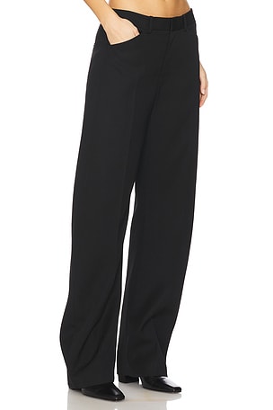 Alexander Wang Mid-rise Bowed Leg Pant in Black