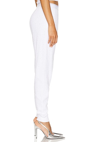 Alexander Wang Waffle Jogger Pant in White