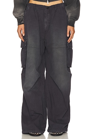Alexander Wang Turned Down Cargo Pant in Black