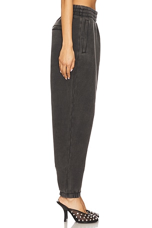 Alexander Wang Graphic Sweatpant in Charcoal