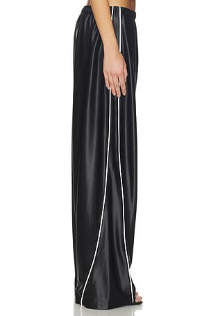 Alexander Wang Track Pant With Reflective Piping in Black