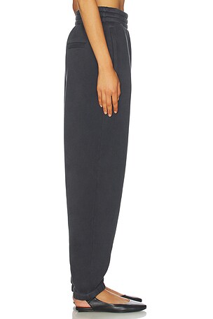 Alexander Wang Hotfix Logo Sweatpant in Charcoal