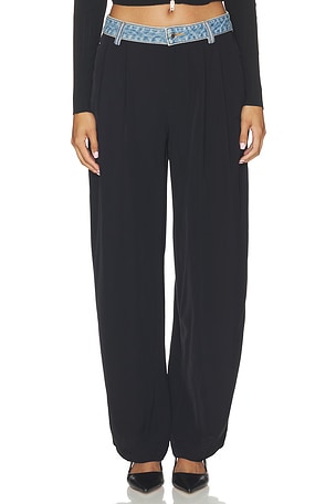 Mid Rise Pant With Denim Waistband Alexander Wang