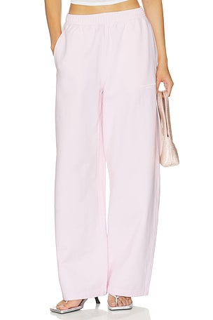 Mid-Rise Relaxed Sweatpant with Logo Print Alexander Wang