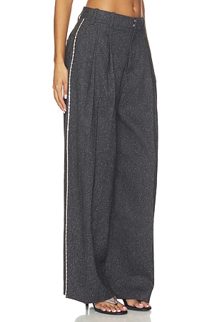 Mid-rise Tailored Pant With Embellished Chain Alexander Wang