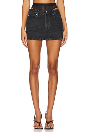 Mini Skirt Prestyle Hotfix Mesh Undie Alexander Wang