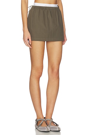 Alexander Wang JUPE MenI LOGO en Vert