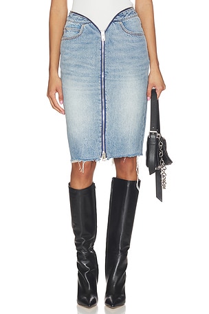 ЮБКА DIPPED V ZIP WAISTBAND Alexander Wang