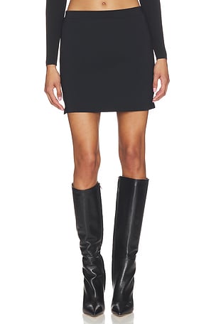 ЮБКА MINI WITH JACQUARD LOGO SLIT Alexander Wang