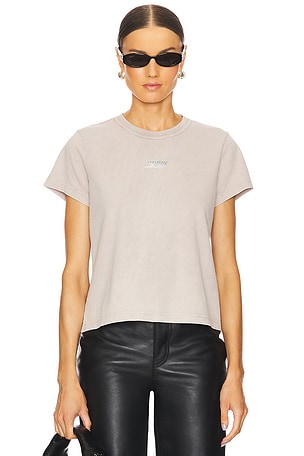 Shrunken Tee With Blade Logo Alexander Wang