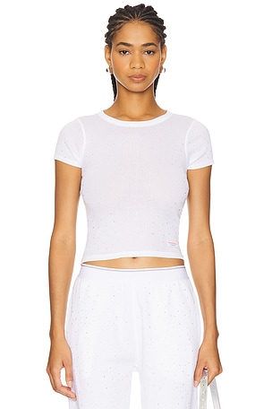 Hotfix Short Sleeve Crewneck Tee Alexander Wang